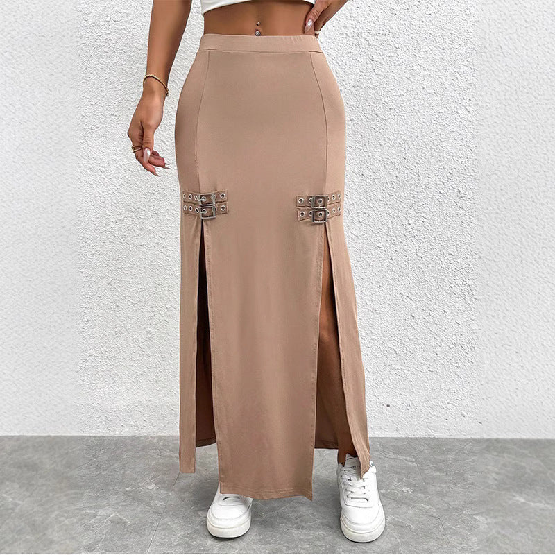 High Slit Bodycon Skirt
