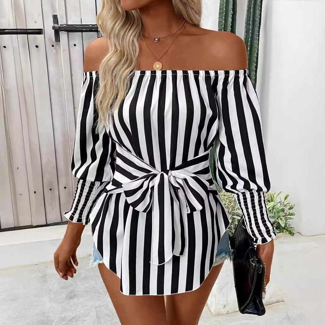 Lustra White Elegance Print Blouse