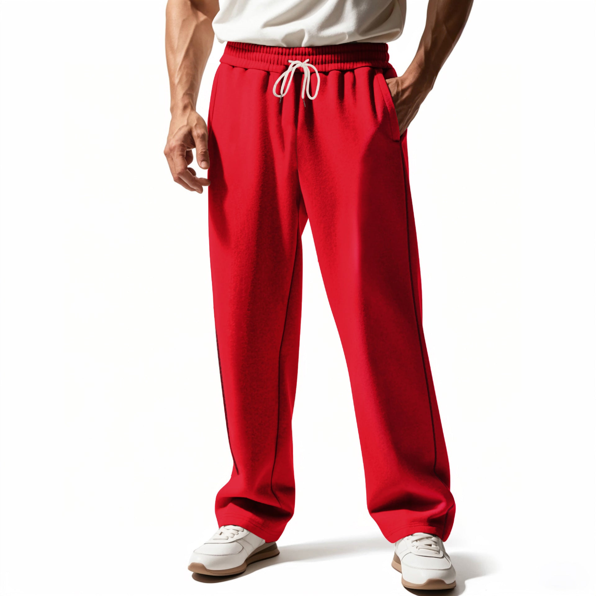 Wear-Resistant Heavy Terry Loose Sweatpants