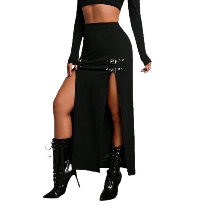 High Slit Bodycon Skirt