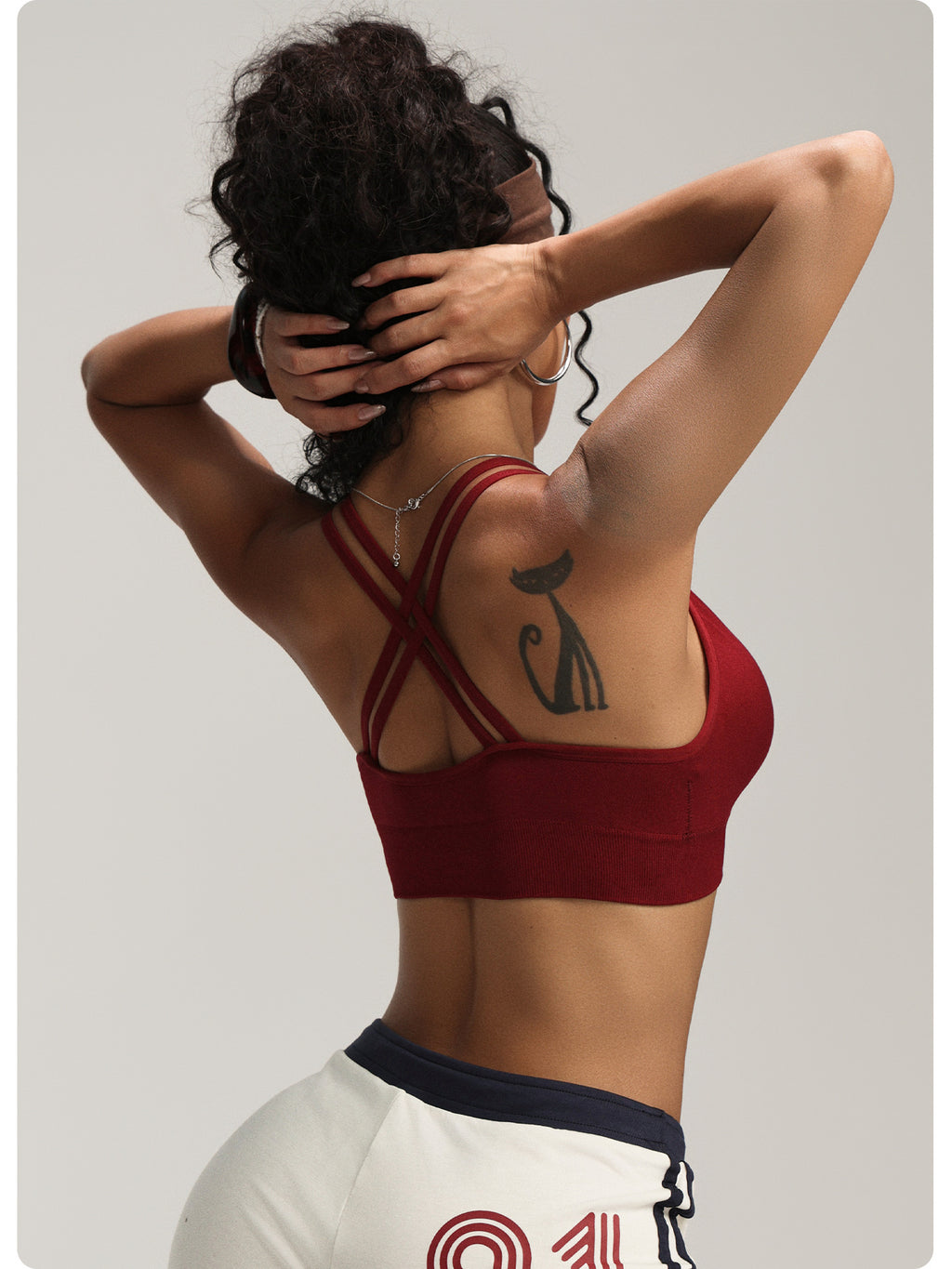 Velora Seamless Full-Cup Bra – Wine Red