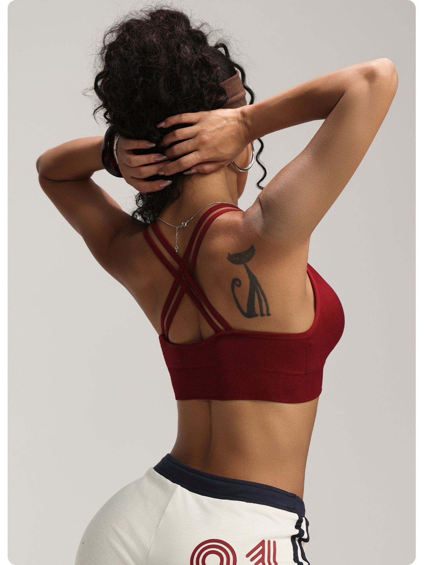 Velora Seamless Full-Cup Bra – Wine Red