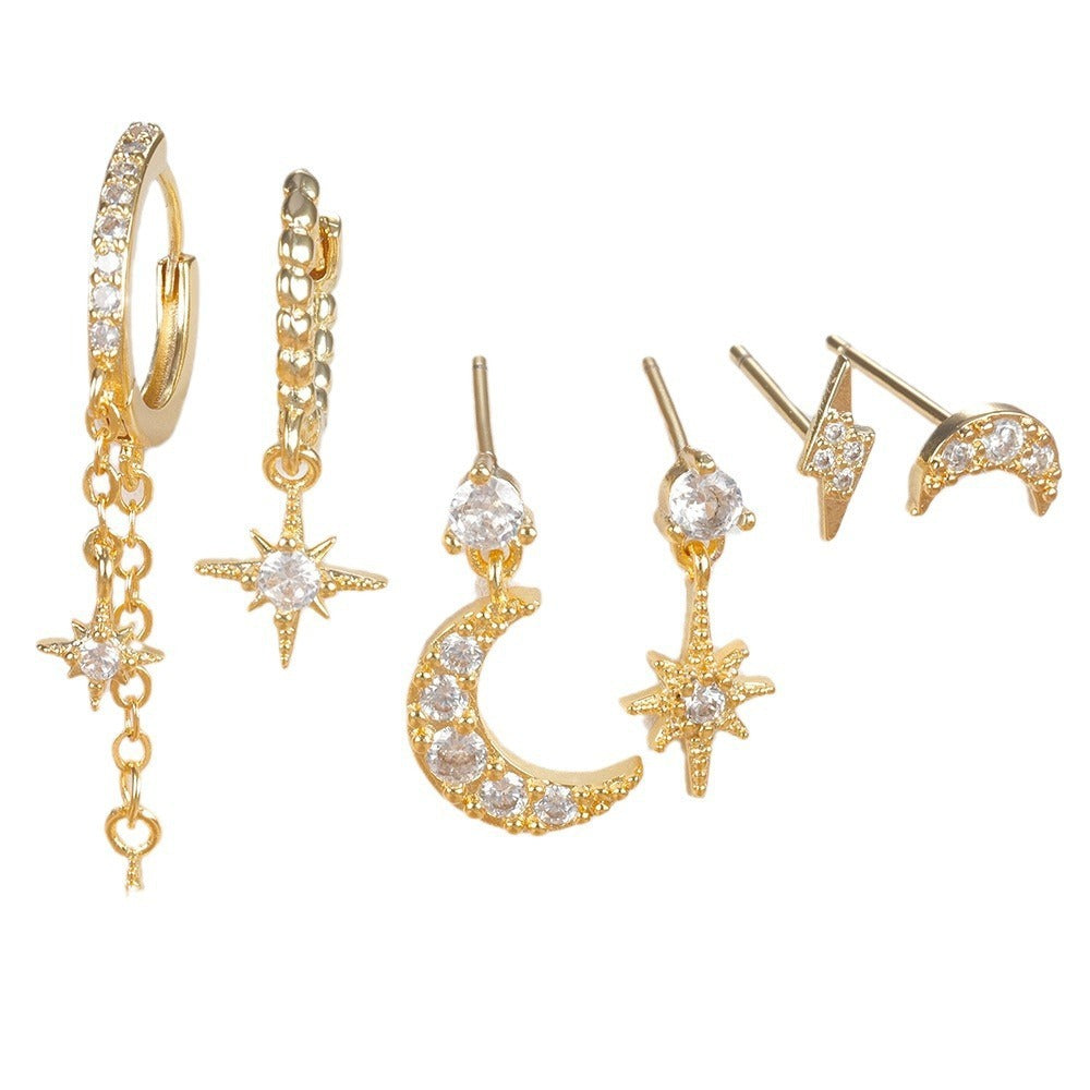 Gold-Plated Copper Hoop Earrings for Women