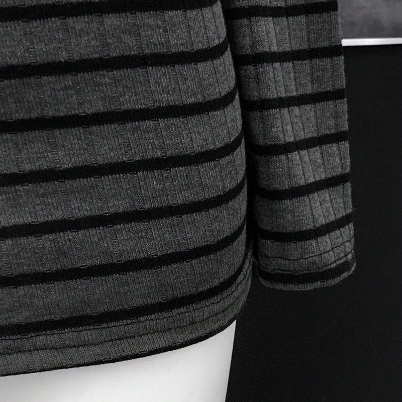 Striped Off-Shoulder Dress