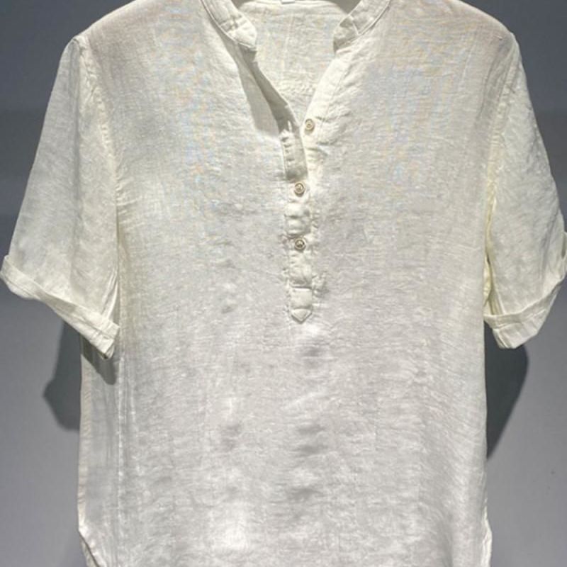 Japanese Retro Linen Shirt