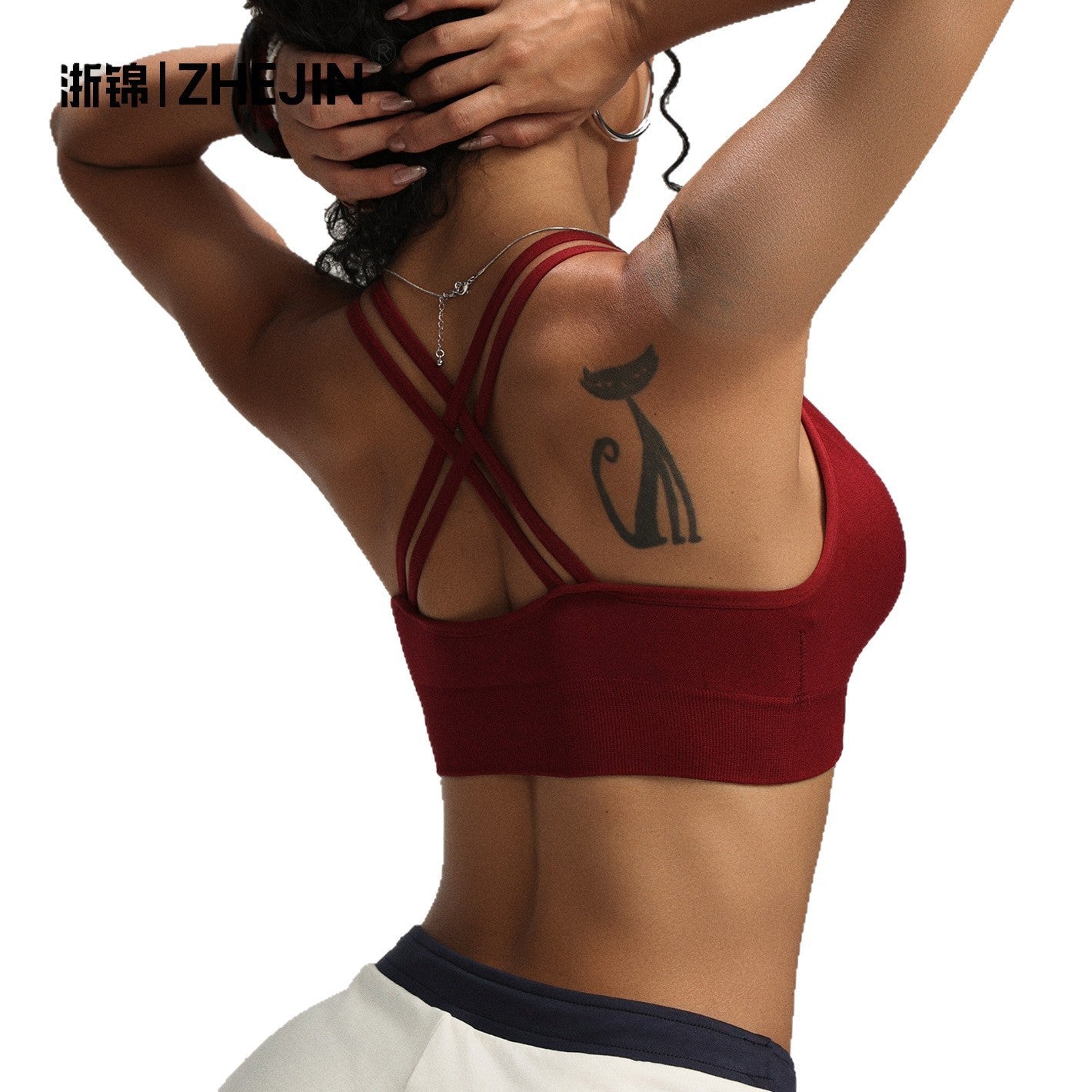Velora Seamless Full-Cup Bra – Wine Red