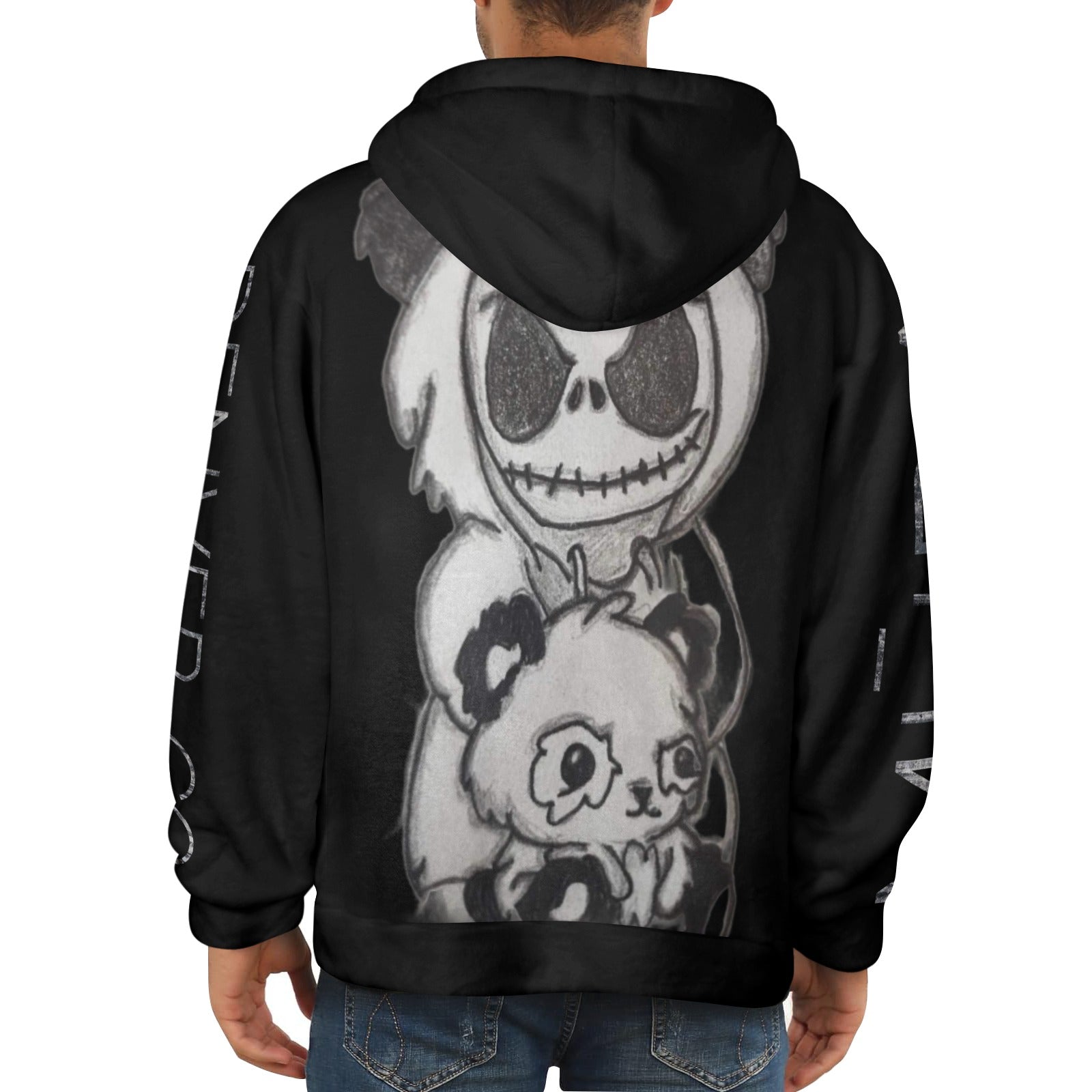 Panda Jack Flannel Hoodie