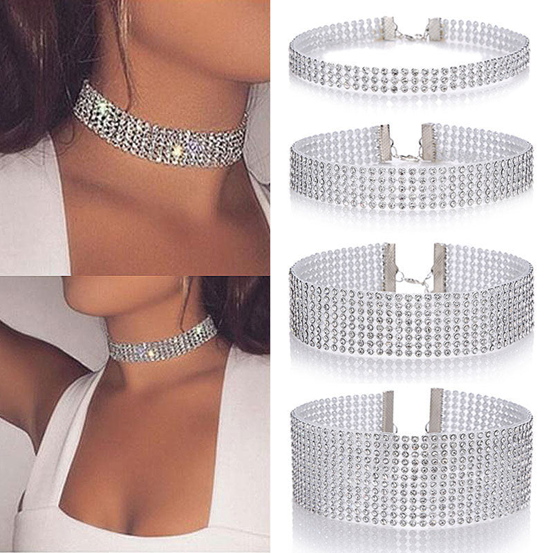 Full Crystal Rhinestone Choker