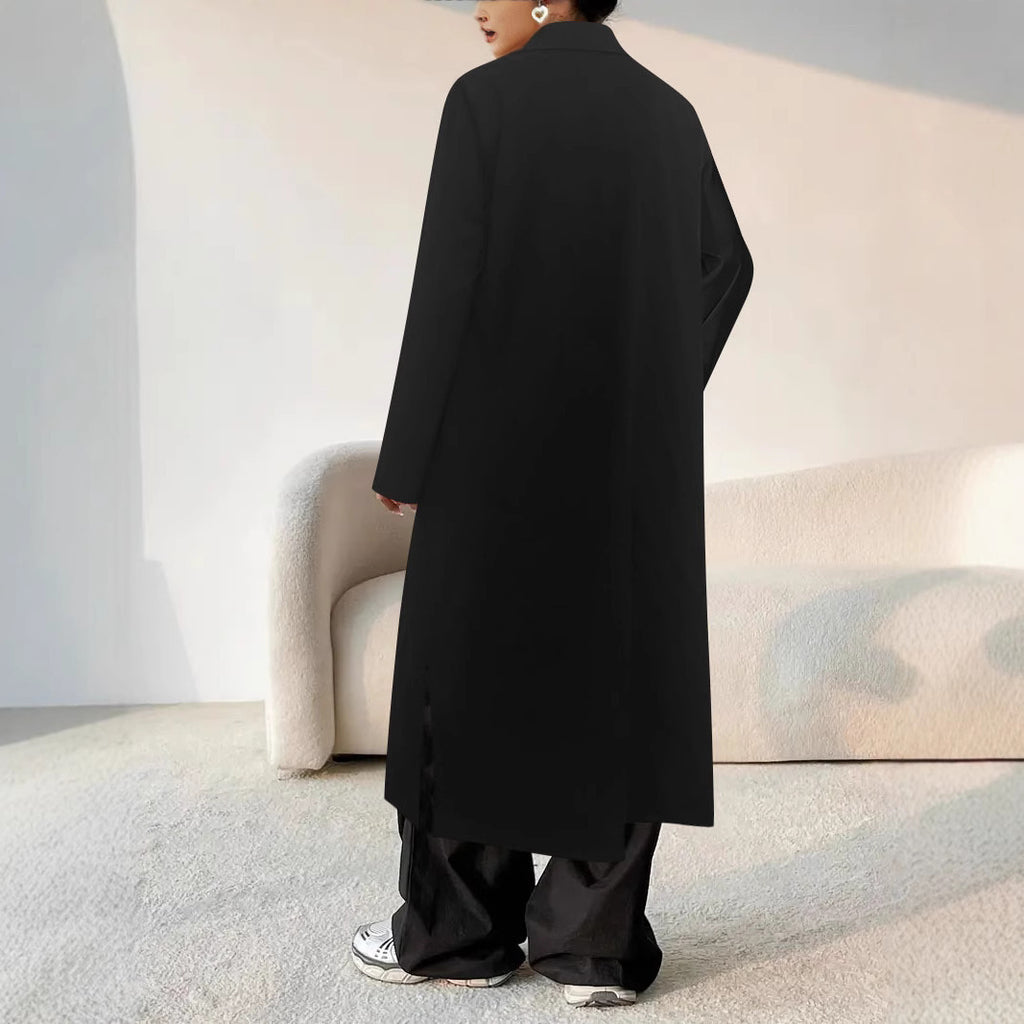 Below-the-Knee Belted Trench Coat
