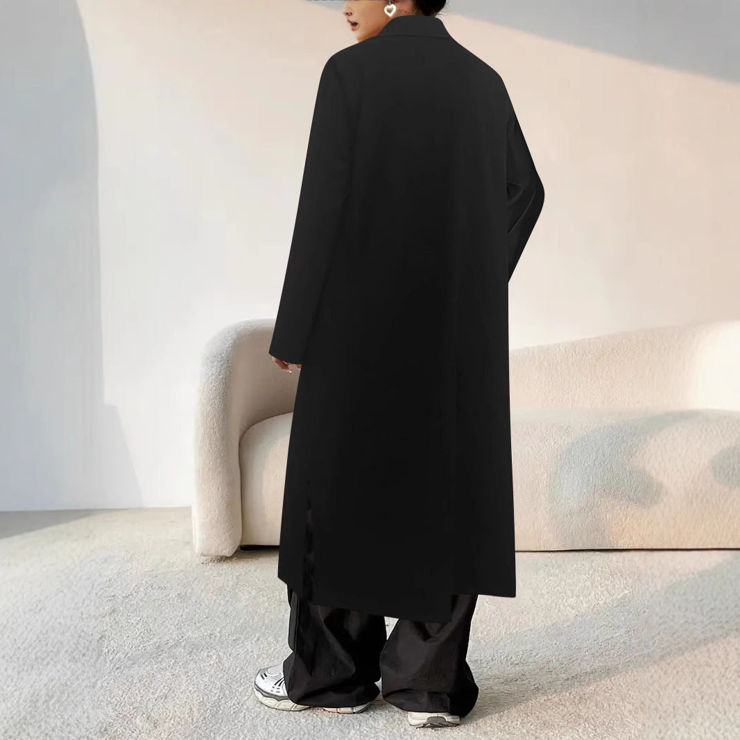 Below-the-Knee Belted Trench Coat