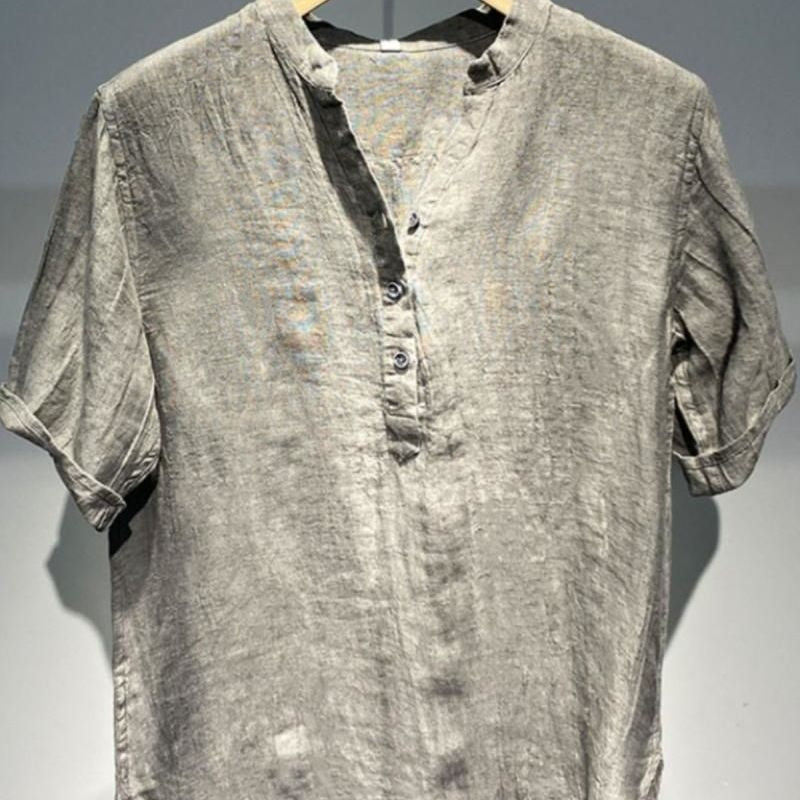 Japanese Retro Linen Shirt