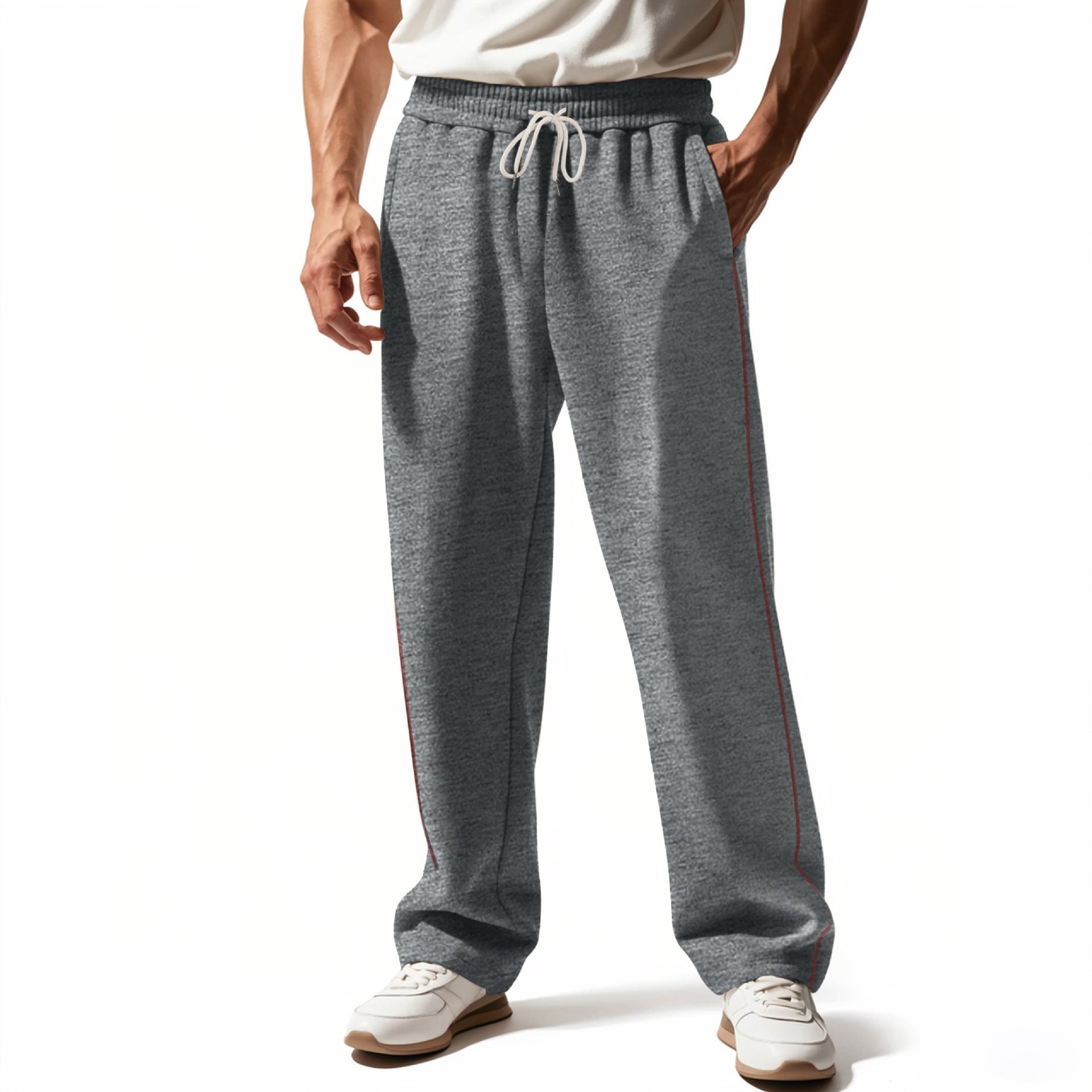 Wear-Resistant Heavy Terry Loose Sweatpants