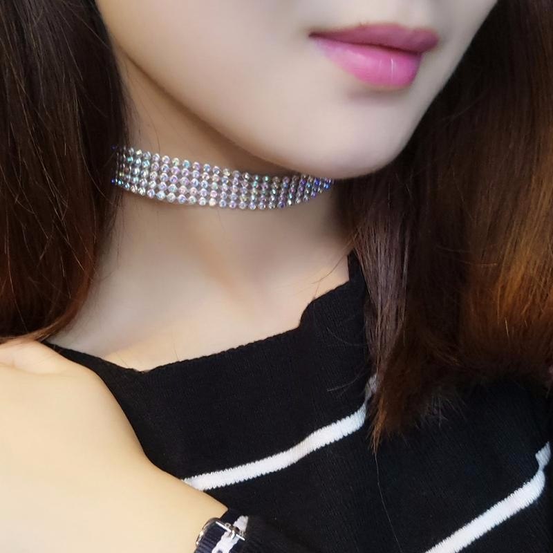 Full Crystal Rhinestone Choker