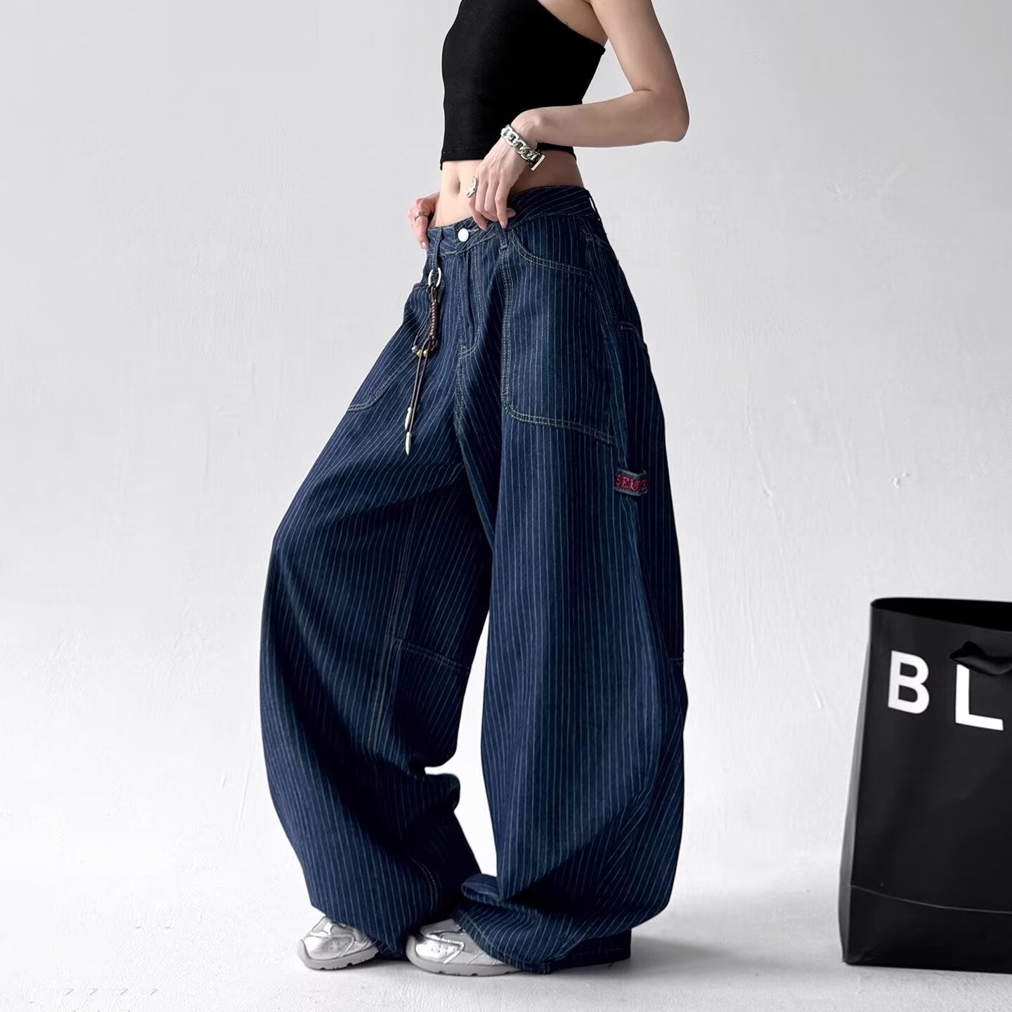 Slimming Straight Mop Pants