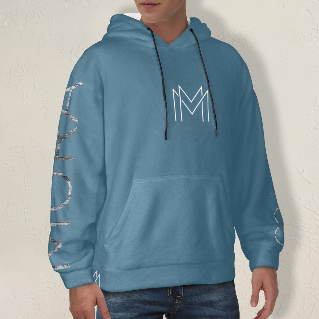 Naomi Smoky Teal Flannel Hoodie