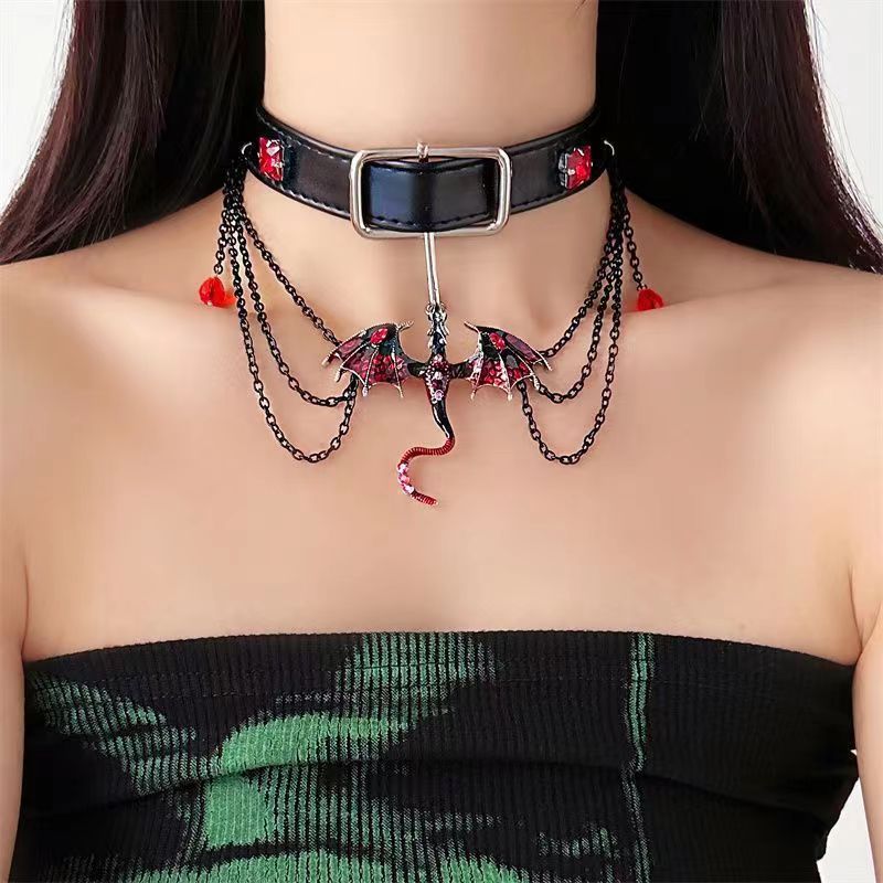 Little Dragon Pendant Clavicle Necklace – Sweet & Cool Style