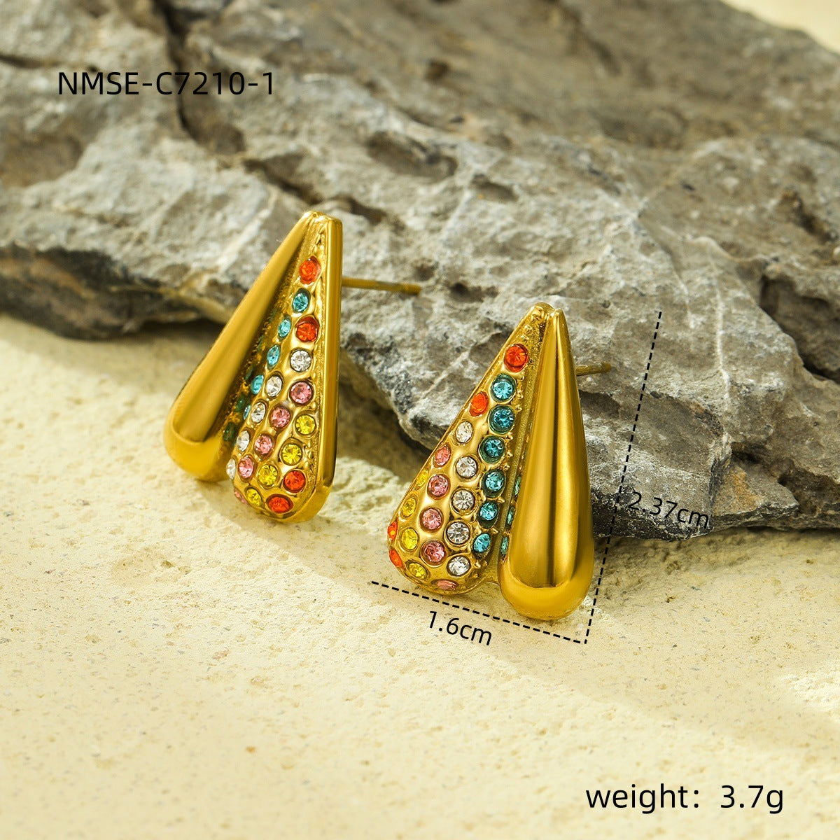 18K Gold-Plated Stainless Steel Bow Earrings – Fashion OL Style