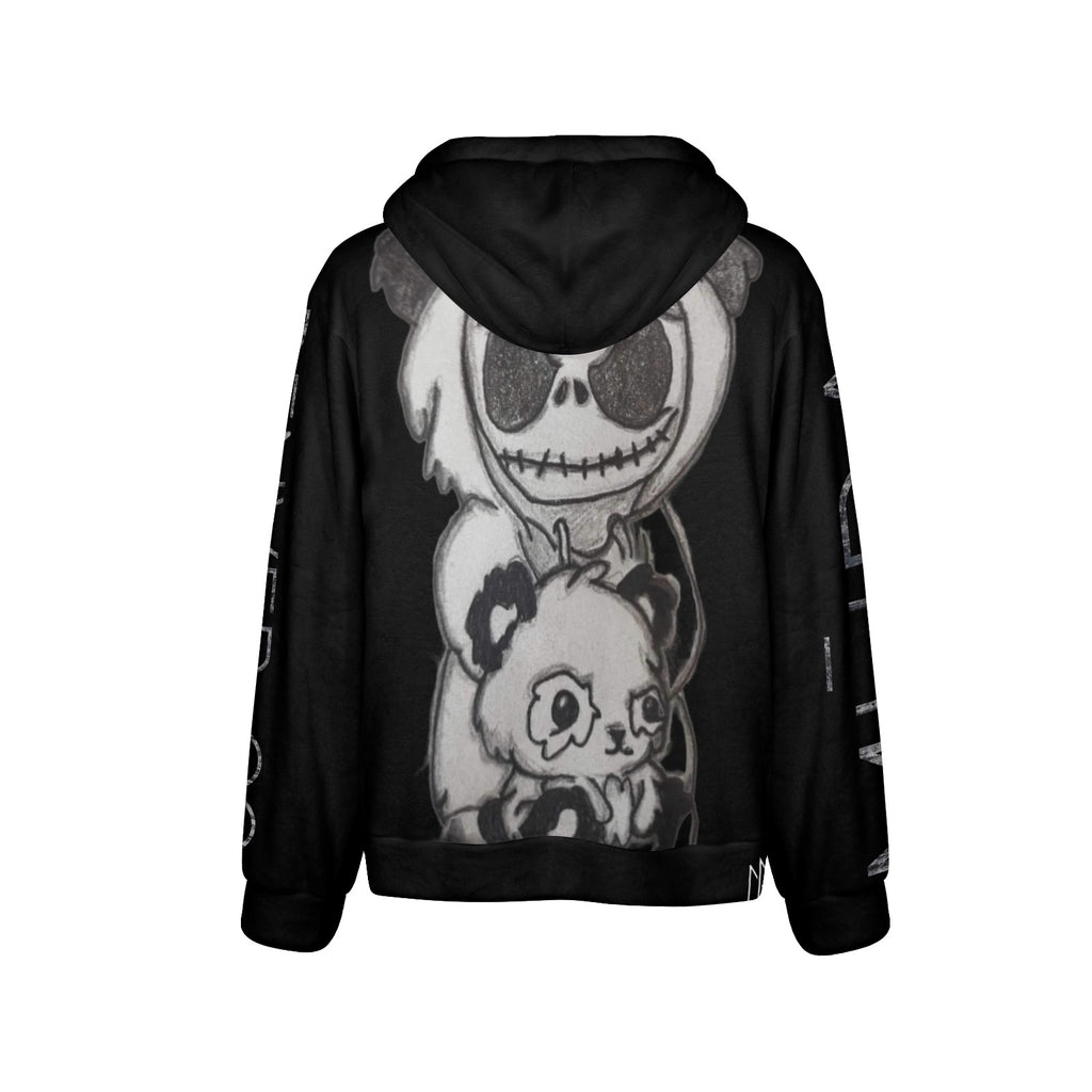 Panda Jack Flannel Hoodie