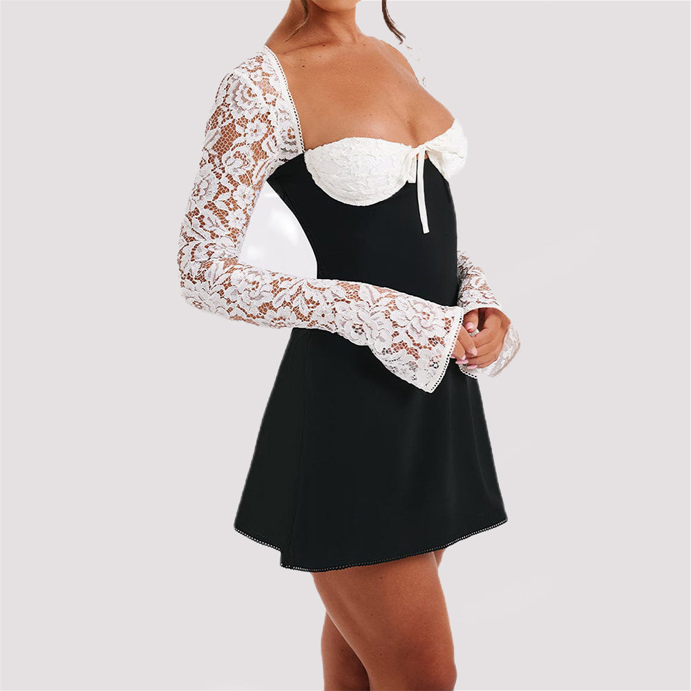 Sexy Y2K Lace Mini Dress