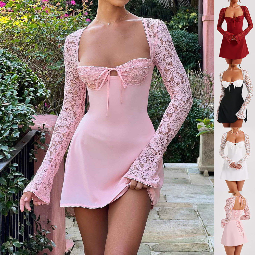 Sexy Y2K Lace Mini Dress
