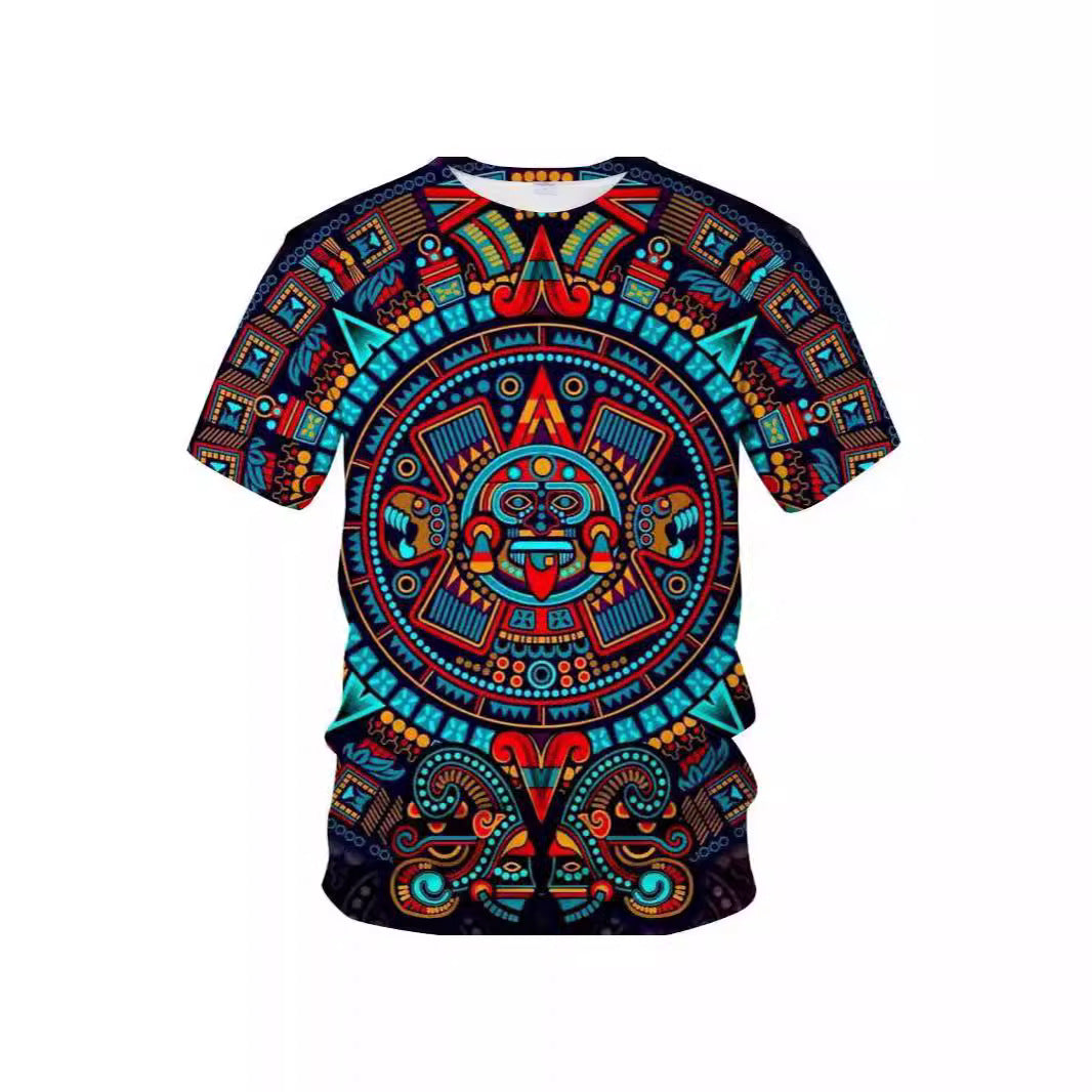 Men's Mexican Maya Short Sleeve