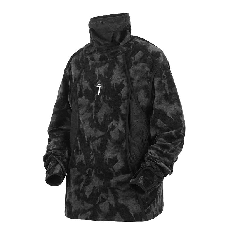 Full Printed Finger Turtleneck Sweater