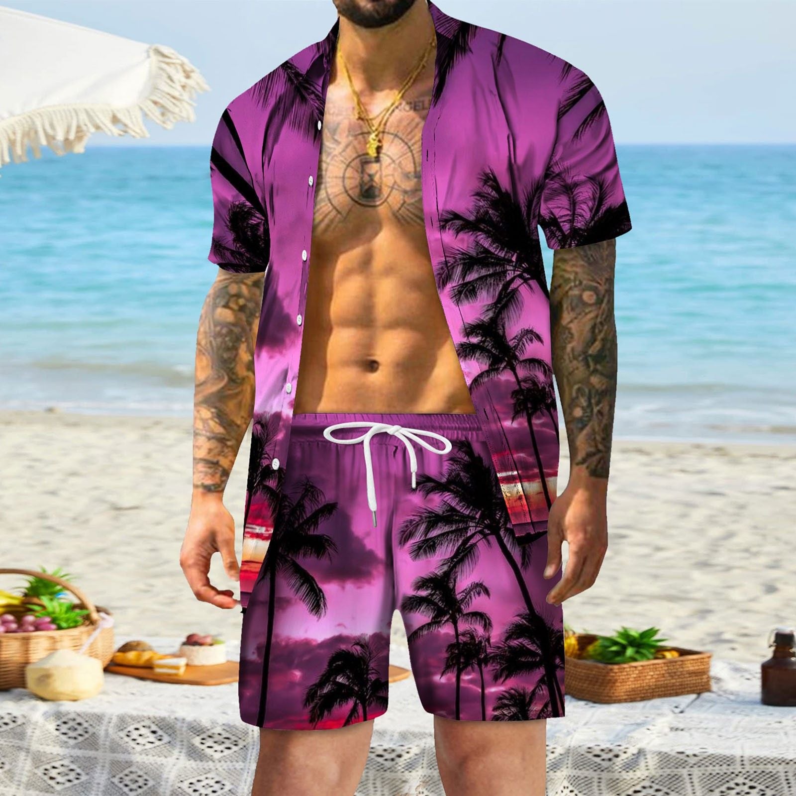 Summer Vibes Short Sleeve Suit