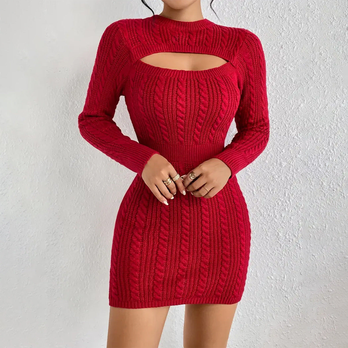 Twist Knit Pullover Sweater – Women’s Long Sleeve