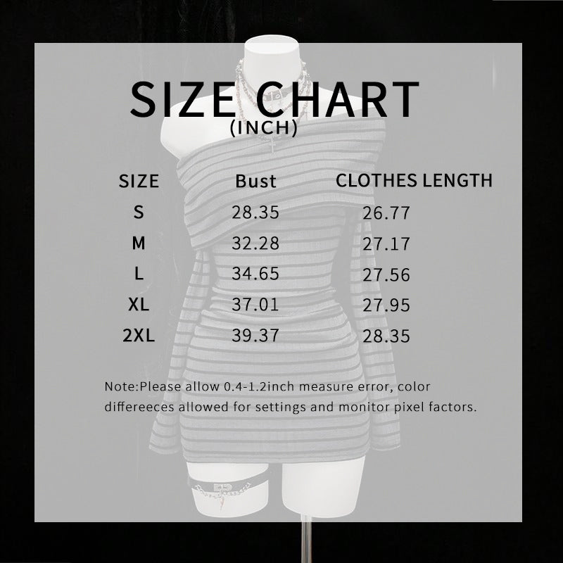 Striped Off-Shoulder Dress