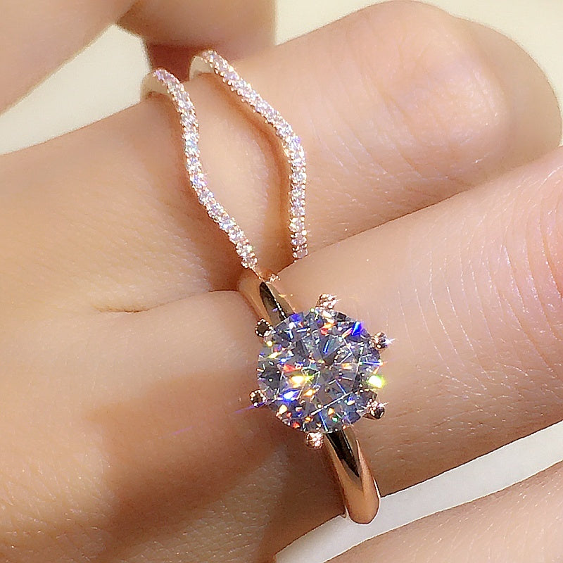 Luxury 18K Gold Moissanite Set