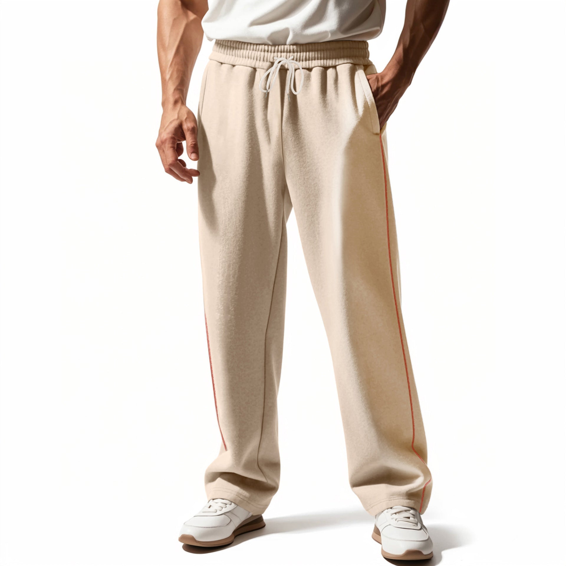 Wear-Resistant Heavy Terry Loose Sweatpants