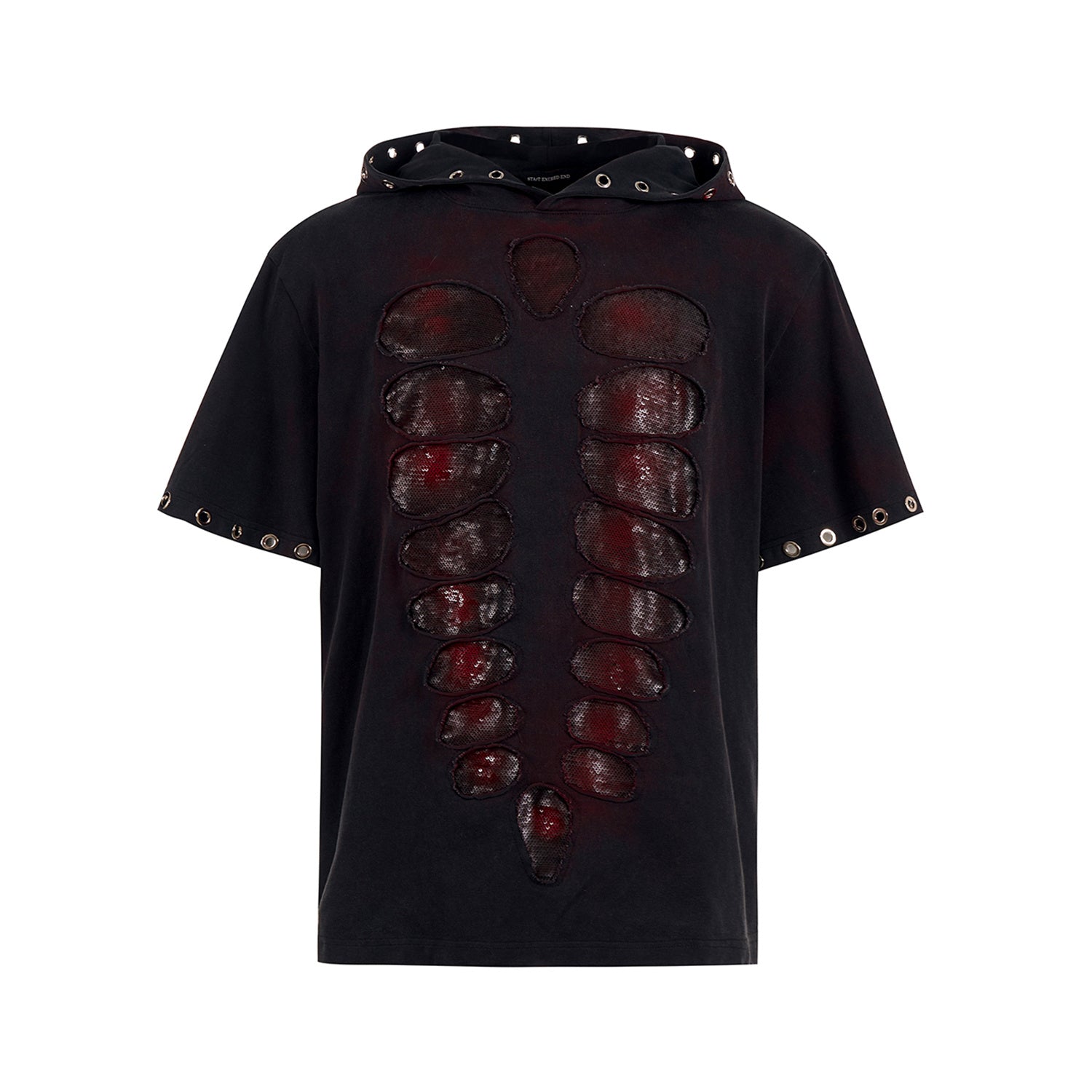 Sequin Hooded T-Shirt for Men