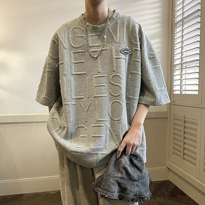 3D Letter Print – Summer Style Tee