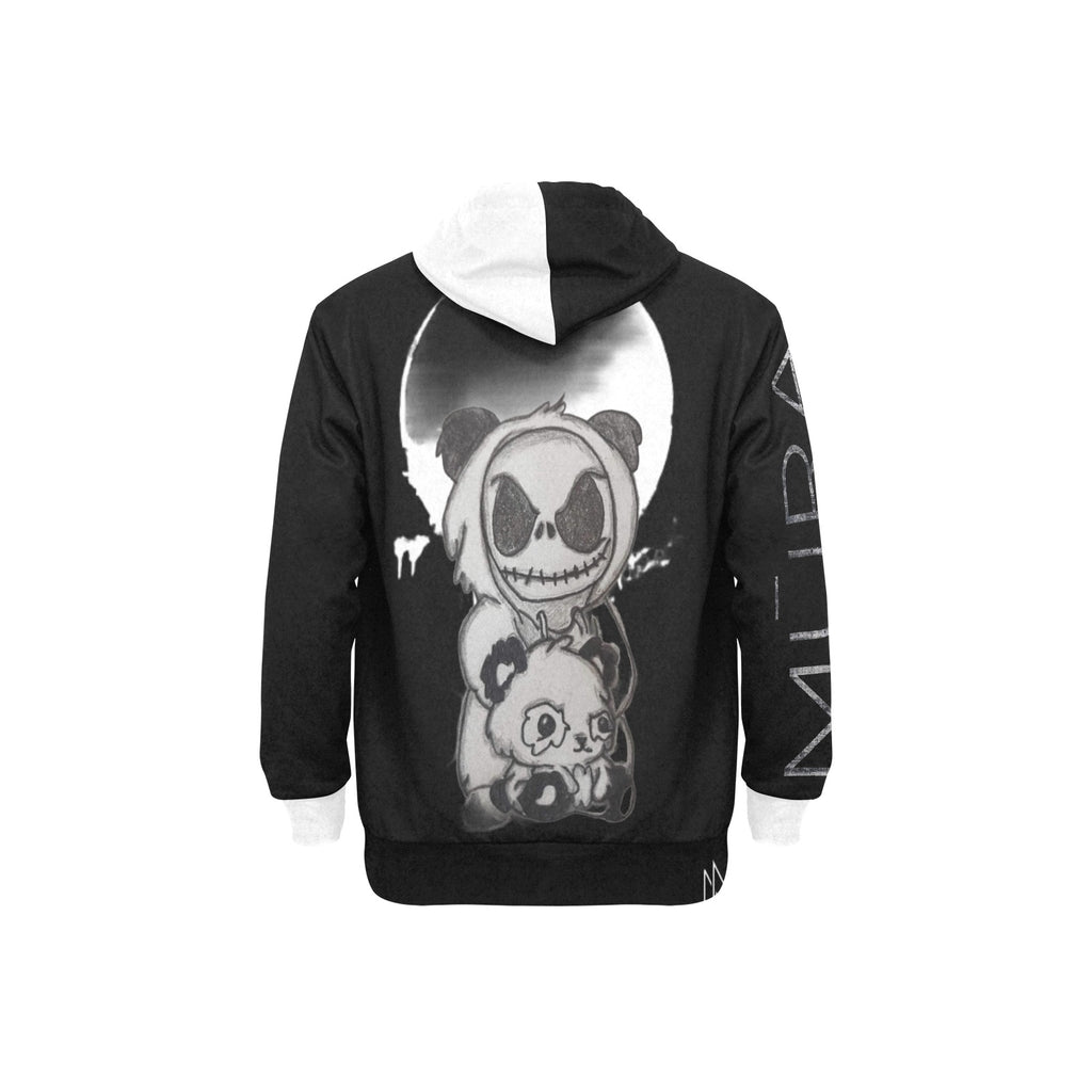 Panda Jack B&W Fleece Hoodie