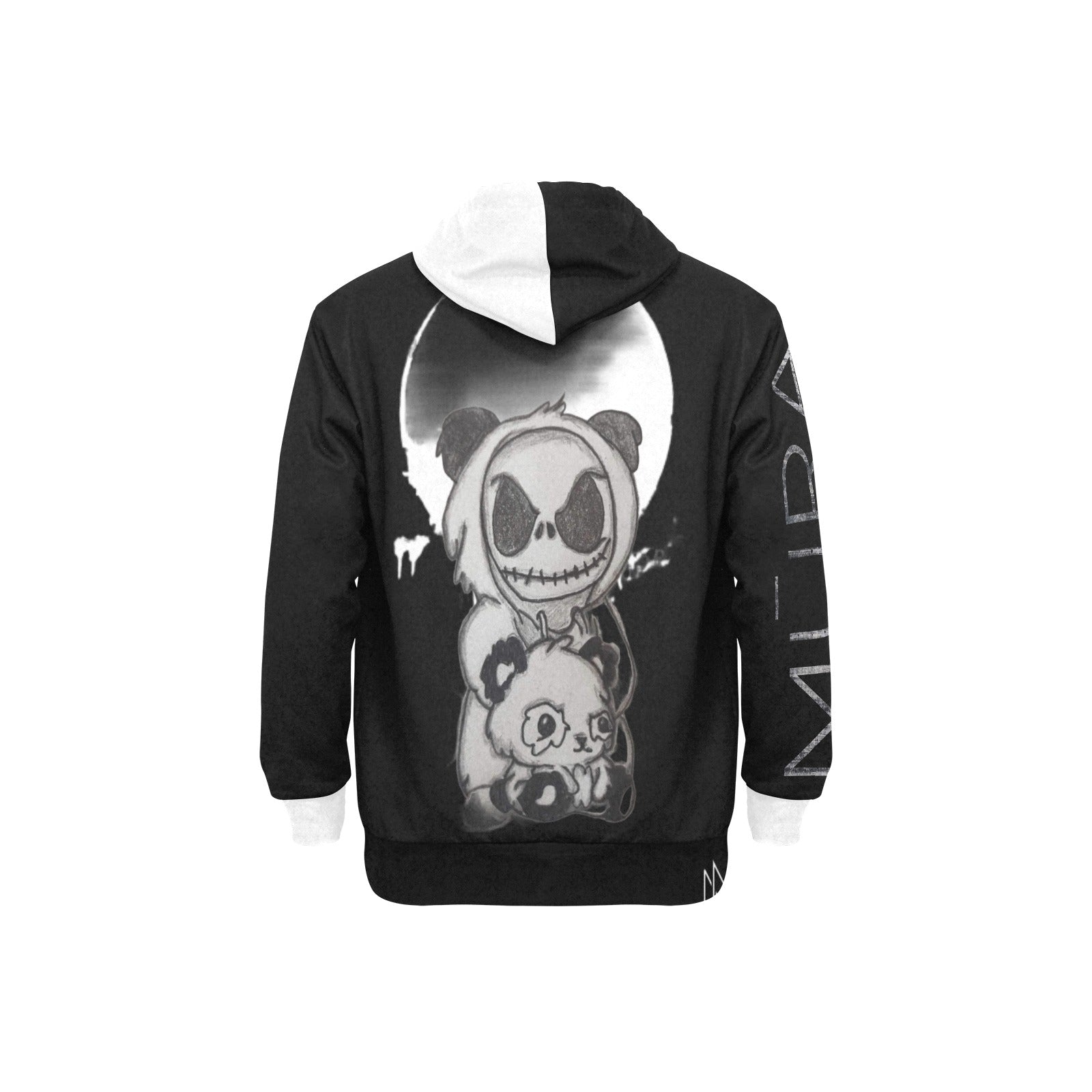 Panda Jack B&W Fleece Hoodie