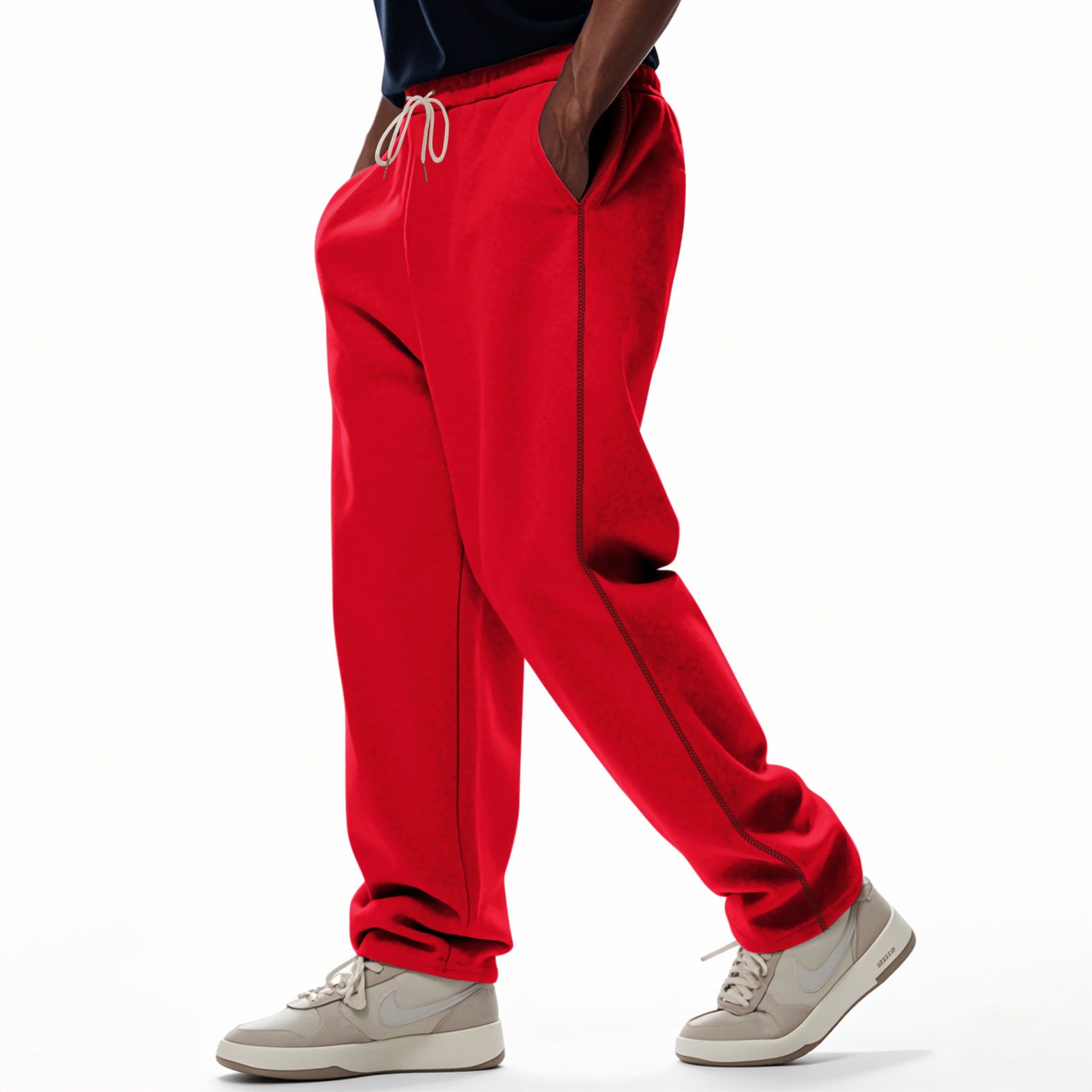 Wear-Resistant Heavy Terry Loose Sweatpants