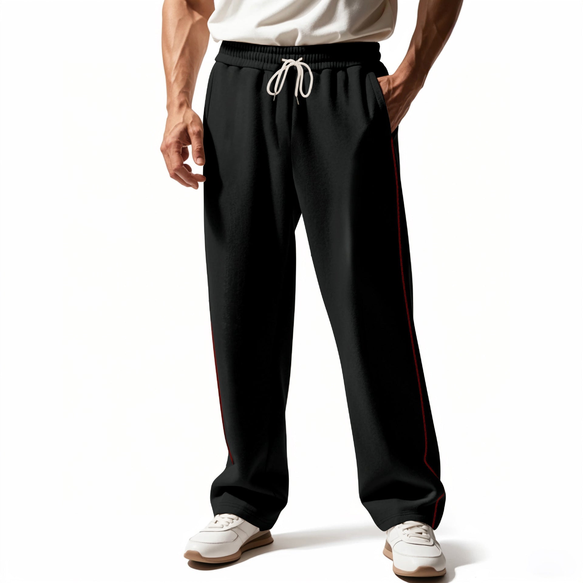 Wear-Resistant Heavy Terry Loose Sweatpants