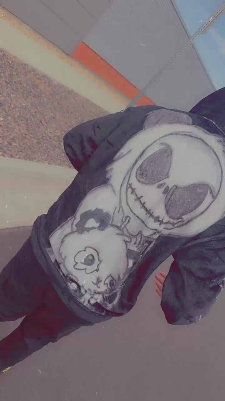 Panda Jack Flannel Hoodie